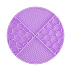 GAVPEPY Honeycomb Silicone Pet Lick Mat for Treat Spreading, Slow Licking and Supervised Enrichment, 14 Color Options, for Home Feeding Areas, Grooming Routines and Quiet-Time Activities, Slow-Feeding Layout Encourages a Measured Pace