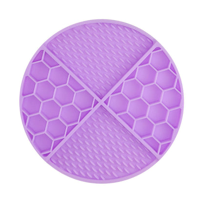 Honeycomb Silicone Pet Lick Mat, 14 Options, By GAVPEPY image 1 - DPlickmat21-Lavender.jpg