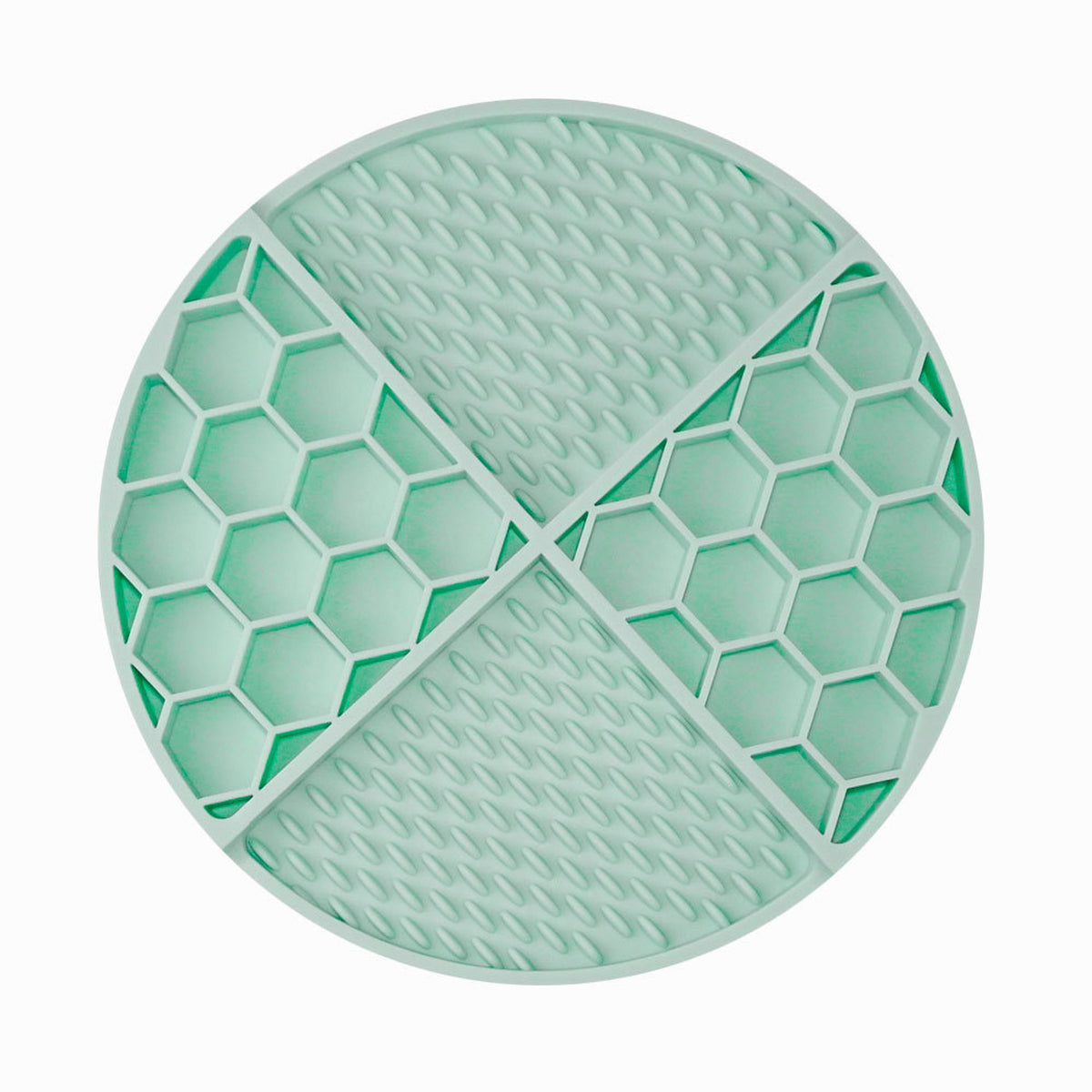 Honeycomb Silicone Pet Lick Mat, 14 Options, By GAVPEPY image 7 - DPlickmat21-MintGreen.jpg