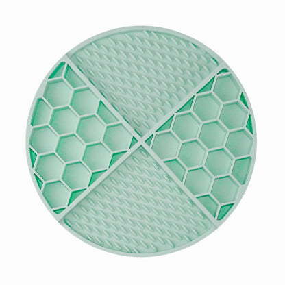 Honeycomb Silicone Pet Lick Mat, 14 Options, By GAVPEPY image 7 - DPlickmat21-MintGreen.jpg