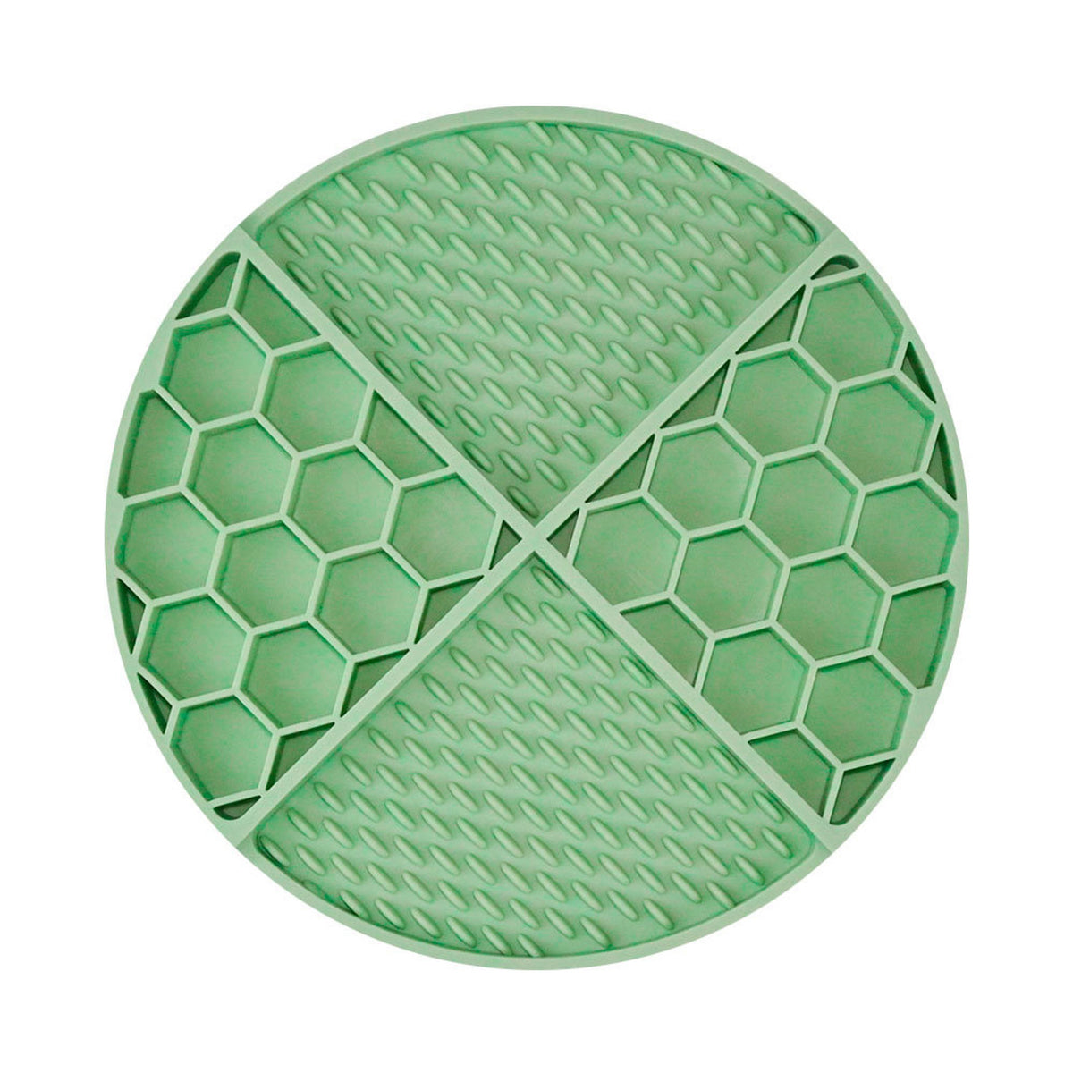 Honeycomb Silicone Pet Lick Mat, 14 Options, By GAVPEPY image 8 - DPlickmat21-ParrotGreen.jpg