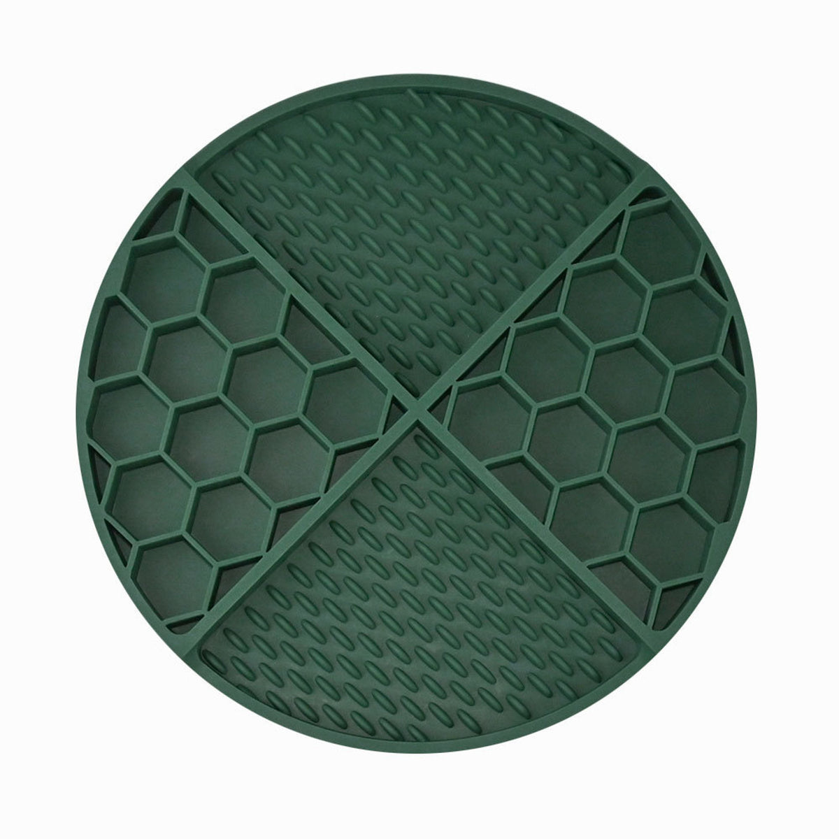 Honeycomb Silicone Pet Lick Mat, 14 Options, By GAVPEPY image 10 - DPlickmat21-PineGreen.jpg