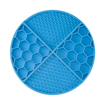 Honeycomb Silicone Pet Lick Mat, 14 Options, By GAVPEPY image 13 - DPlickmat21-SkyBlue.jpg