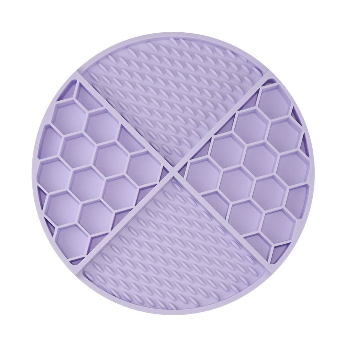 Honeycomb Silicone Pet Lick Mat, 14 Options, By GAVPEPY image 6 - DPlickmat21-TaroPurple.jpg