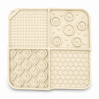 GAVPEPY Multifunction Silicone Pet Lick Mat for Treat Spreading, Slow Licking and Supervised Enrichment, Size 20.8 x 20.8 x 2.3 cm, 7 Color Options, for Home Feeding Areas, Grooming Routines and Quiet-Time Activities
