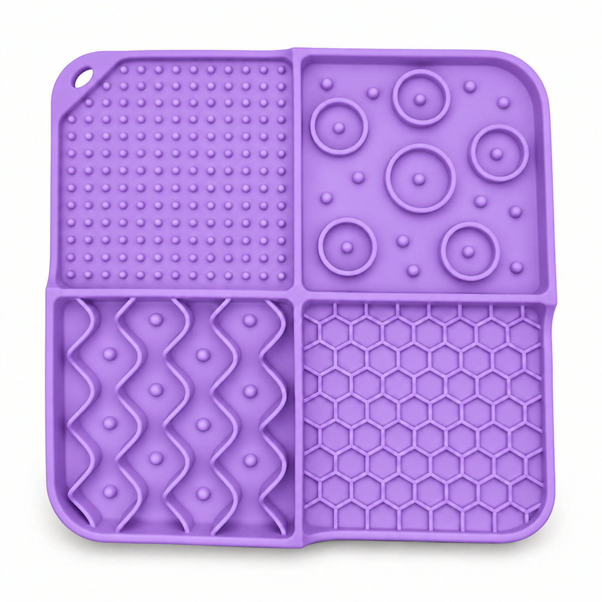 Multifunction Silicone Pet Lick Mat, 7 Colors, By GAVPEPY image 5 - DPlickmat25-Purple-208X208X23.jpg