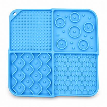 Multifunction Silicone Pet Lick Mat, 7 Colors, By GAVPEPY image 7 - DPlickmat25-SkyBlue-208X208X23.jpg