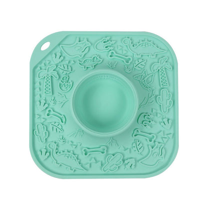 Volcano Dinosaur Silicone Pet Lick Mat, 4 Colors, By GAVPEPY image 3 - DPlickmat3-MintGreen.jpg