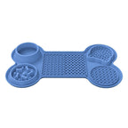 GAVPEPY Six-Section Silicone Pet Lick Mat, 7 Configurations for Treat Spreading, Slow Licking and Supervised Enrichment, 7 Color Options, for Home Feeding Areas, Grooming Routines and Quiet-Time Activities, Suction Base Helps Maintain Placement