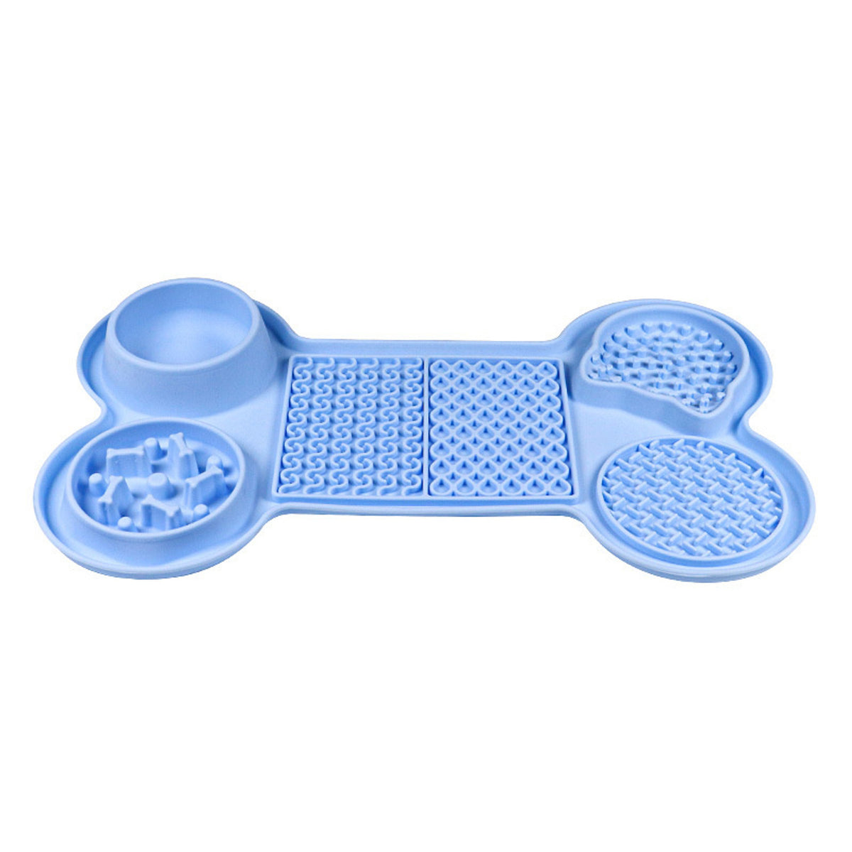 Six-Section Silicone Pet Lick Mat, 7 Configurations, By GAVPEPY image 6 - DPlickmat5-SkyBlue.jpg