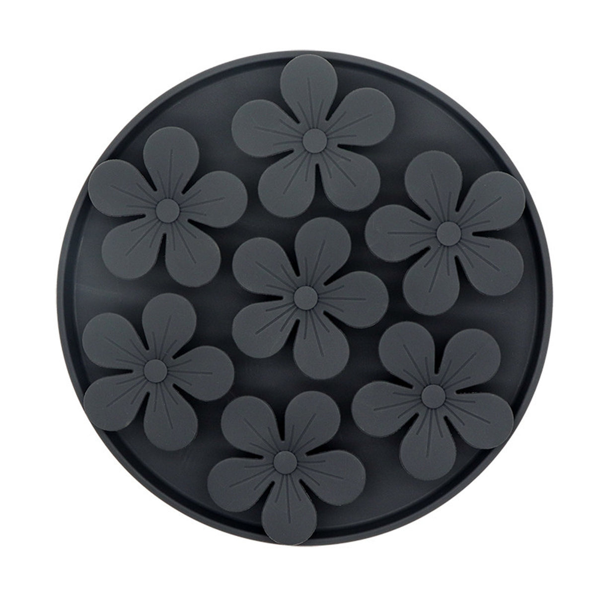 Suction Cup Silicone Pet Lick Mat, 6 Colors, By GAVPEPY image 2 - DPlickmat6-DarkGray.jpg