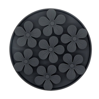 Suction Cup Silicone Pet Lick Mat, 6 Colors, By GAVPEPY image 2 - DPlickmat6-DarkGray.jpg