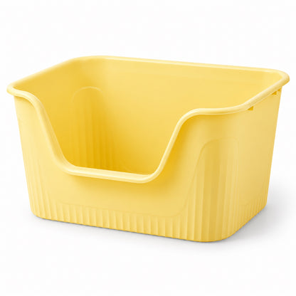 GAVPEPY Extra Large High-Sided Cat Litter Box, 3 Options image 8 - DPlitterbox15-Yellow-64-2X45-3X33-3CM.jpg