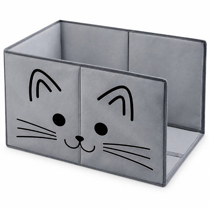 GAVPEPY Foldable High-Sided Cat Litter Box image 8 - DPlitterbox2-Gray-61X43X41CM.jpg