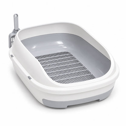 GAVPEPY Drawer Double-Layer Cat Litter Box, 10 Options image 12 - DPlitterbox26-White-Gray-51X40-5X20-5CM.jpg