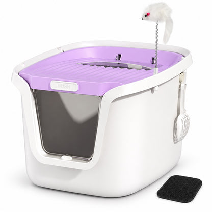 GAVPEPY Enclosed Cat Litter Box, 19 Options image 8 - DPlitterbox30-2XLARGE.jpg