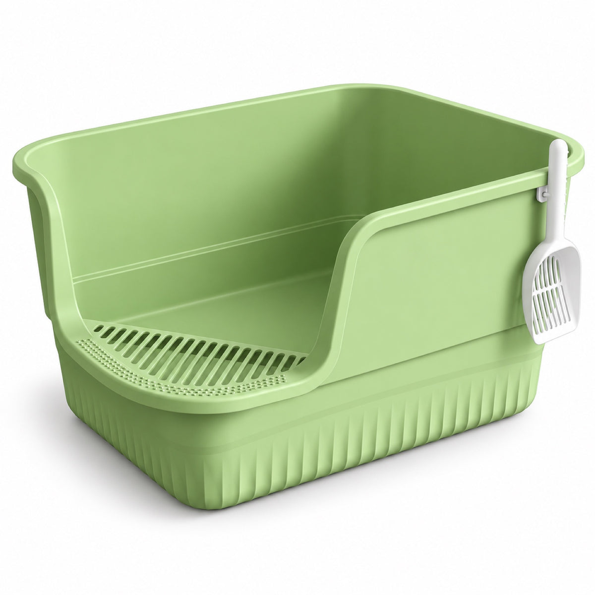 GAVPEPY Extra Large High-Sided Cat Litter Box, 10 Options image 15 - DPlitterbox32-Green.jpg