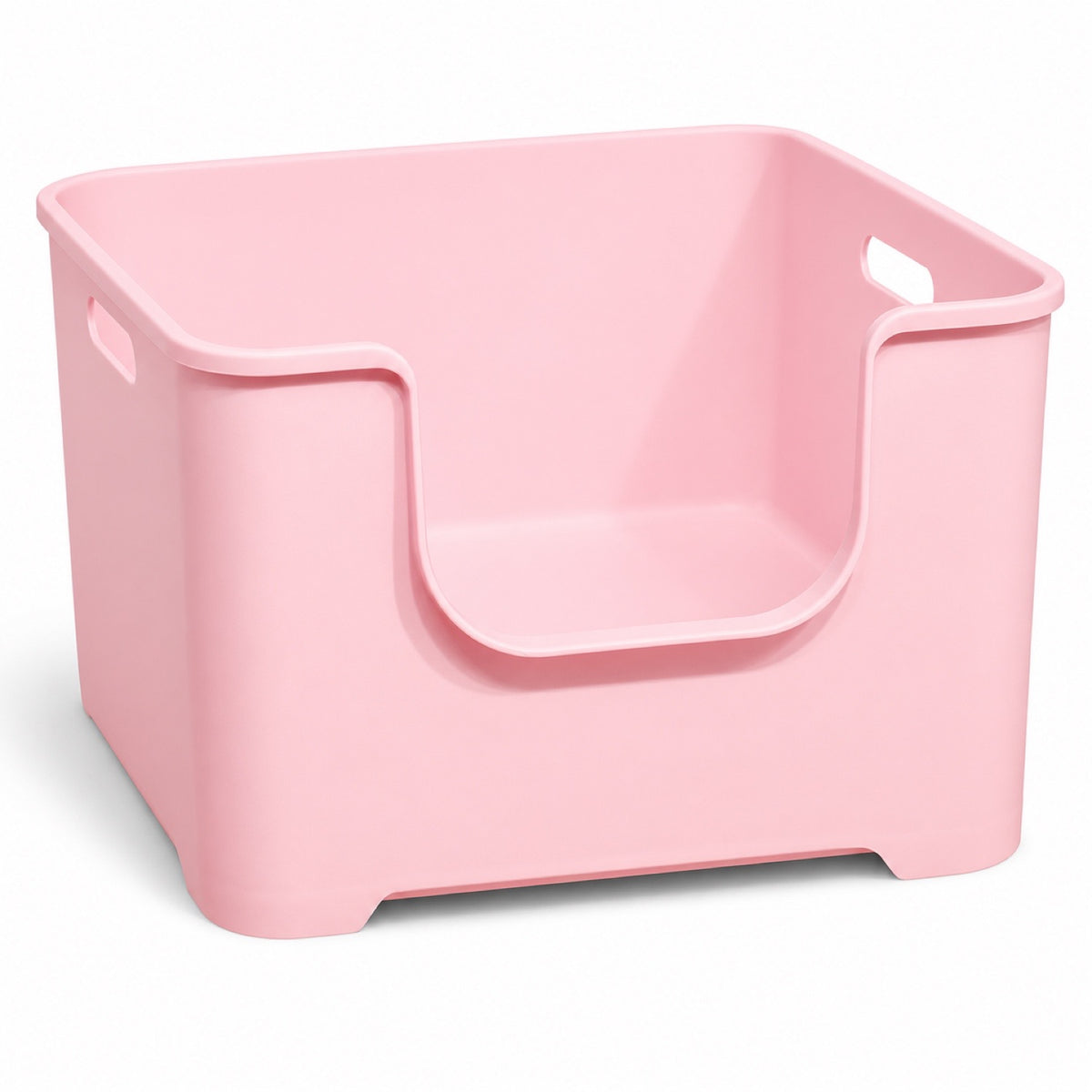 GAVPEPY Extra Large Open Cat Litter Box, 5 Options image 10 - DPlitterbox9-Pink-LARGE.jpg