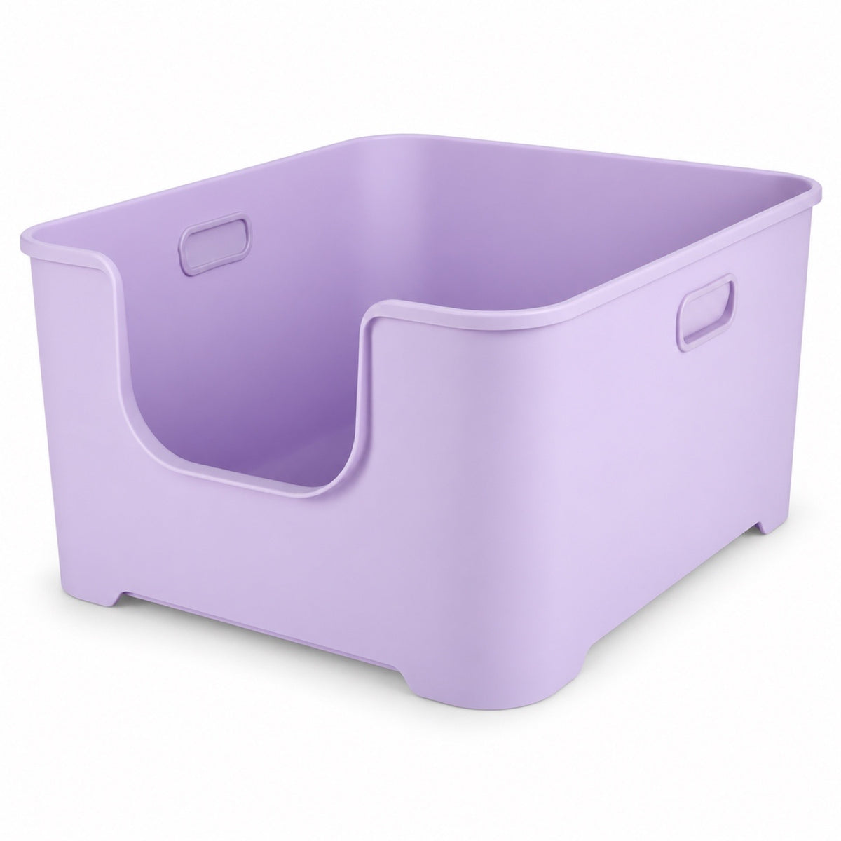 GAVPEPY Extra Large Open Cat Litter Box, 5 Options image 11 - DPlitterbox9-Purple-LARGE.jpg