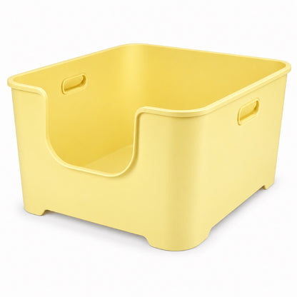 GAVPEPY Extra Large Open Cat Litter Box, 5 Options image 12 - DPlitterbox9-Yellow-LARGE.jpg