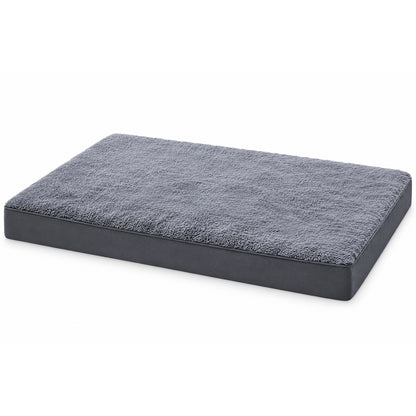 Egg-Crate Foam Pet Bed, 2 Label Styles & 7 Sizes, By GAVPEPY image 8 - DPmat22-Gray-104X68X8CM.jpg