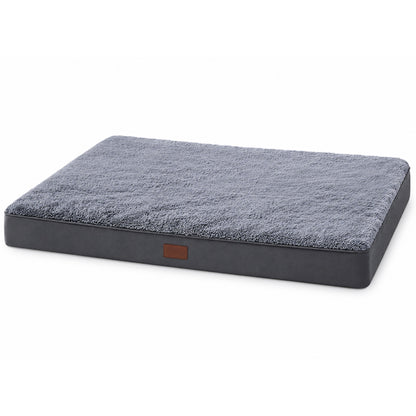 Egg-Crate Foam Pet Bed, 2 Label Styles & 7 Sizes, By GAVPEPY image 9 - DPmat22-Gray-111X81X9CM-Var2.jpg