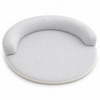 GAVPEPY Fabric Round Cooling Pet Bed, 5 Colors & 5 Sizes for Resting, Surface Protection and Everyday Pet Comfort, 5 Size Options, 5 Color Options, for Homes, Crates, Floors, Sofas and Travel Areas, Ventilated Panels Support Airflow
