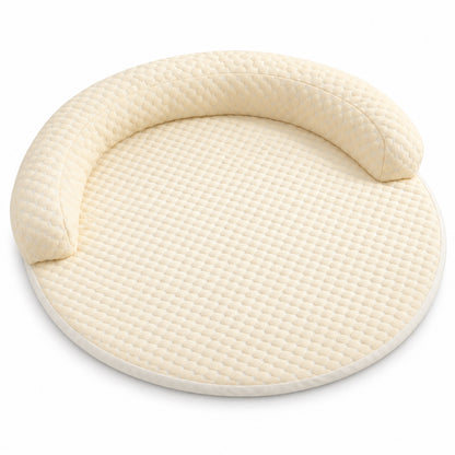 Round Cooling Pet Bed, 5 Colors & 5 Sizes, By GAVPEPY image 12 - DPmat28-Yellow-Round-OneSize-Var2.jpg
