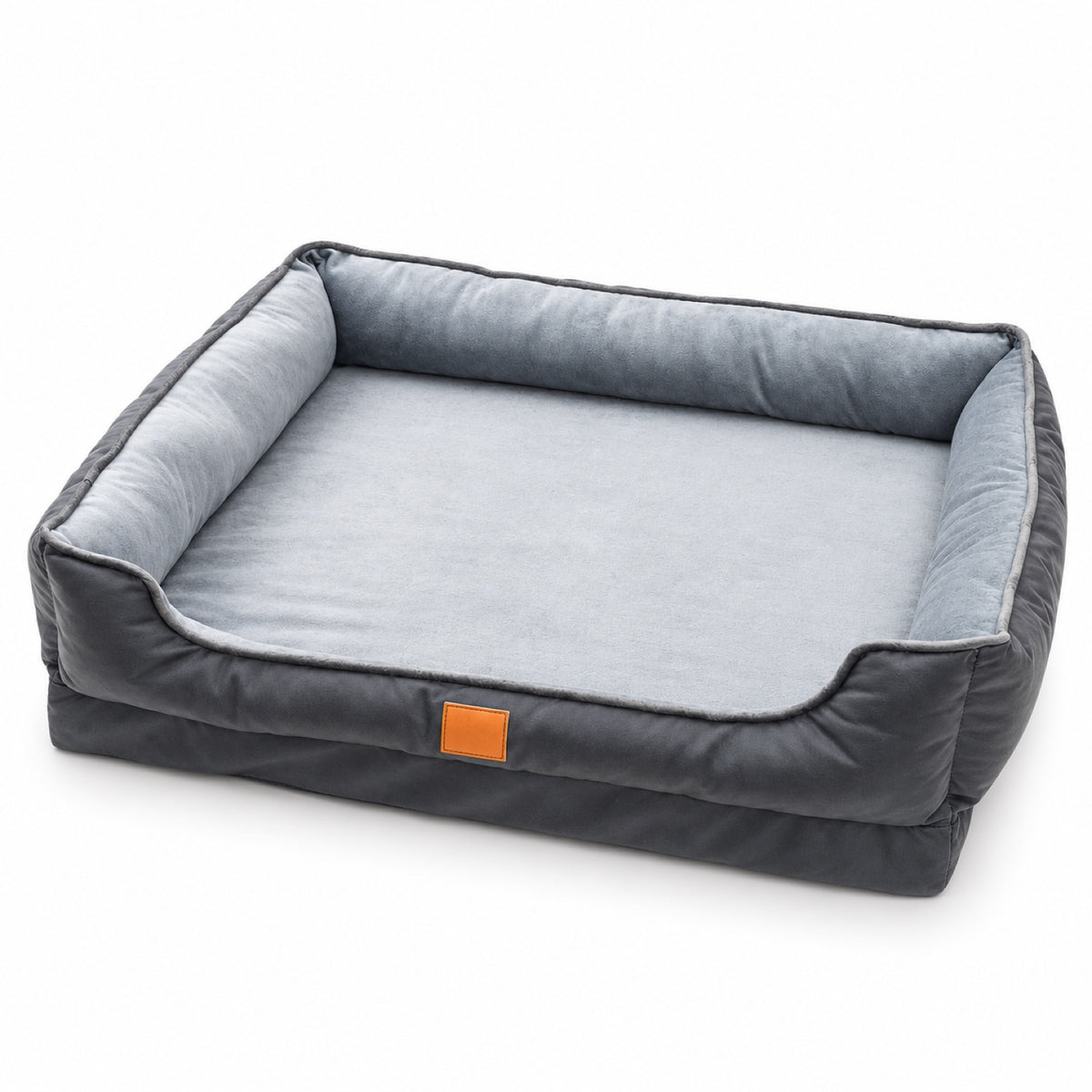 Egg-Crate Foam Bolster Pet Bed, 2 Sizes, By GAVPEPY image 8 - DPmat8-DarkGray-55X45X21CM.jpg