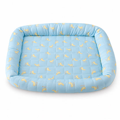 Printed Ice Silk Cooling Pet Bed, 5 Patterns & 3 Sizes, By GAVPEPY image 8 - DPmat9-Blue-L-68X50CM.jpg