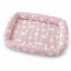 GAVPEPY Fabric Printed Ice Silk Cooling Pet Bed, 5 Patterns & 3 Sizes for Resting, Surface Protection and Everyday Pet Comfort, Multiple Size Options, 5 Style Options, for Homes, Crates, Floors, Sofas and Travel Areas