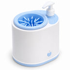 GAVPEPY Plastic Electric Paw Washer Cup, Sizes , White / Blue, White / Gray, after rainy walks, park visits and everyday outdoor trips; a reusable cup design for rinsing paws after walks and outdoor play