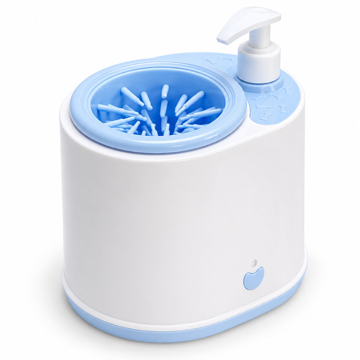 GAVPEPY Plastic Electric Paw Washer Cup, Sizes , White / Blue, White / Gray, after rainy walks, park visits and everyday outdoor trips; a reusable cup design for rinsing paws after walks and outdoor play image 8 - DPpawwasher14-White-Blue-ColorBox.jpg