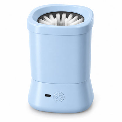 GAVPEPY ABS plastic and silicone Electric Paw Washer Cup, Sizes , Gray, Pink, Blue, after rainy walks, park visits and everyday outdoor trips; a reusable cup design for rinsing paws after walks and outdoor play image 10 - DPpawwasher15-Blue.jpg