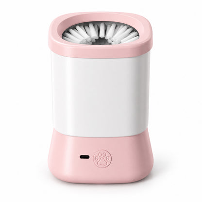 GAVPEPY ABS plastic and silicone Electric Paw Washer Cup, Sizes , Gray, Pink, Blue, after rainy walks, park visits and everyday outdoor trips; a reusable cup design for rinsing paws after walks and outdoor play image 9 - DPpawwasher15-Pink.jpg