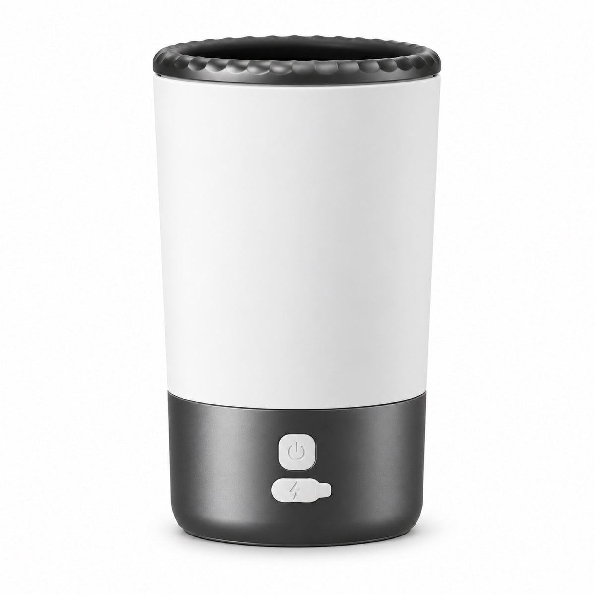 GAVPEPY Plastic Electric Paw Washer Cup, Sizes , Black / White, Pink / White, White / Blue, Blue, after rainy walks, park visits and everyday outdoor trips; a reusable cup design for rinsing paws after walks and outdoor play image 8 - DPpawwasher16-Black-White.jpg