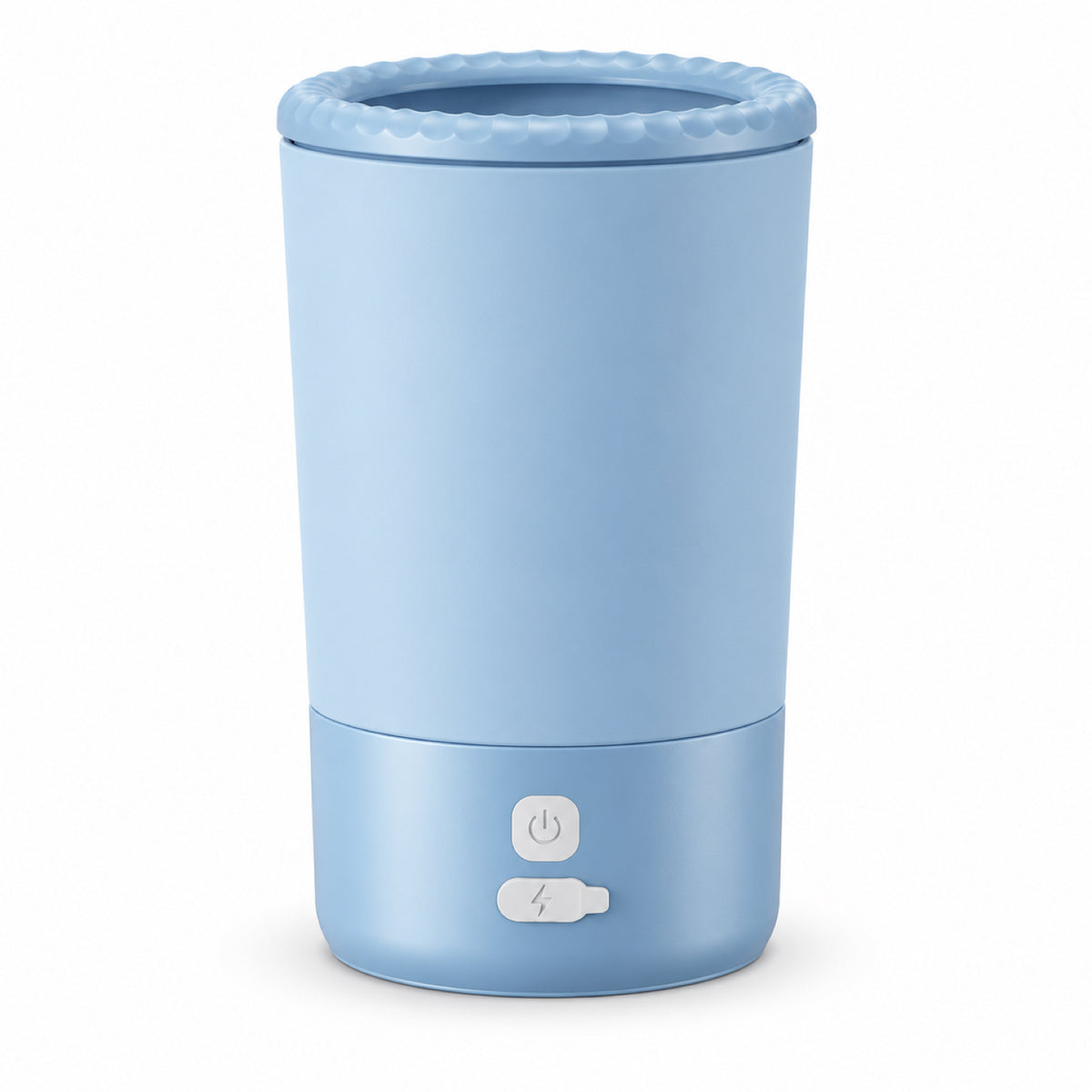 GAVPEPY Plastic Electric Paw Washer Cup, Sizes , Black / White, Pink / White, White / Blue, Blue, after rainy walks, park visits and everyday outdoor trips; a reusable cup design for rinsing paws after walks and outdoor play image 11 - DPpawwasher16-Blue.jpg