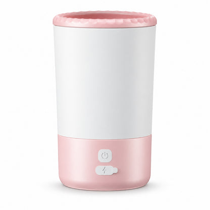GAVPEPY Plastic Electric Paw Washer Cup, Sizes , Black / White, Pink / White, White / Blue, Blue, after rainy walks, park visits and everyday outdoor trips; a reusable cup design for rinsing paws after walks and outdoor play image 9 - DPpawwasher16-Pink-White.jpg
