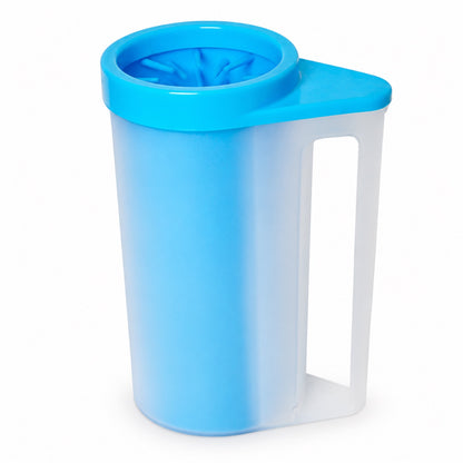 GAVPEPY Plastic Handled Paw Washer Cup, Sizes M, L, Blue, Green, Red, for cleaning paws after outdoor walks; reusable cup with the selected color and size shown in the product photos; review the selected variant photo for details image 10 - DPpawwasher17-Blue-L.jpg