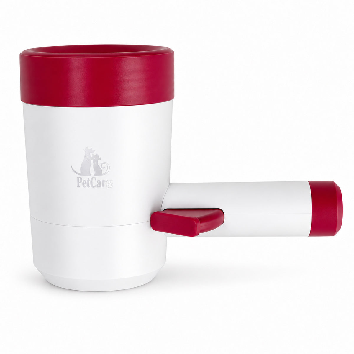 GAVPEPY ABS plastic Handled Paw Washer Cup, Sizes , White / Pink, Red White, after rainy walks, park visits and everyday outdoor trips; a reusable cup design for rinsing paws after walks and outdoor play image 9 - DPpawwasher4-RedWhite.jpg
