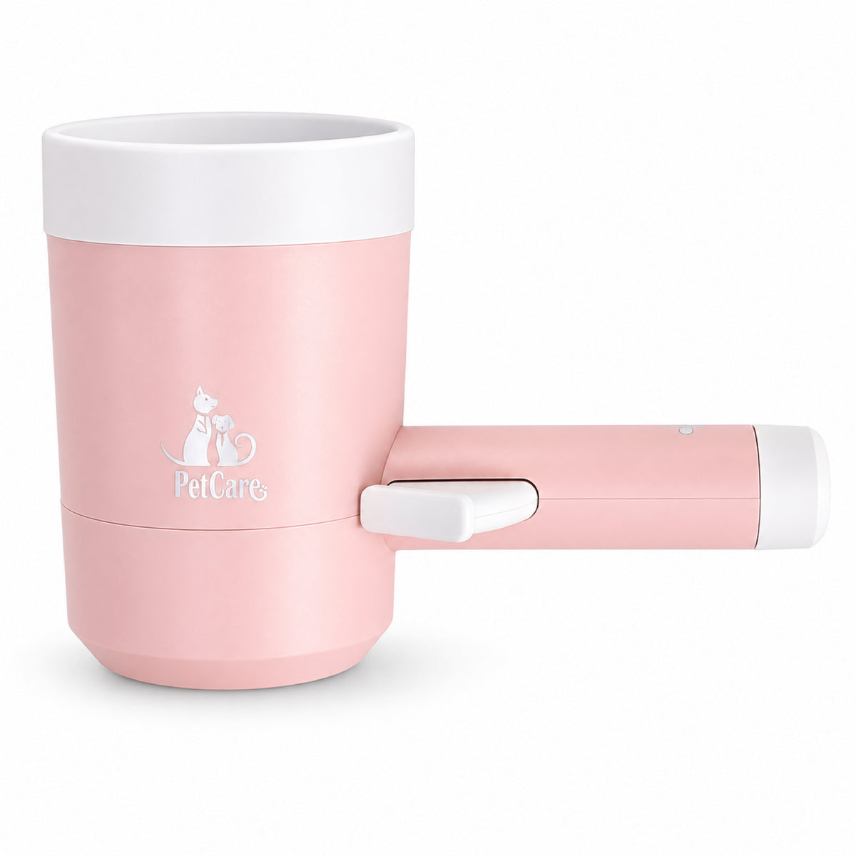 GAVPEPY ABS plastic Handled Paw Washer Cup, Sizes , White / Pink, Red White, after rainy walks, park visits and everyday outdoor trips; a reusable cup design for rinsing paws after walks and outdoor play image 8 - DPpawwasher4-White-Pink.jpg