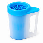 GAVPEPY PP plastic Handled Paw Washer with Towel Brush Option, Sizes M, L, Blue, Pink, Green, after rainy walks, park visits and everyday outdoor trips; a reusable cup design for rinsing paws after walks and outdoor play