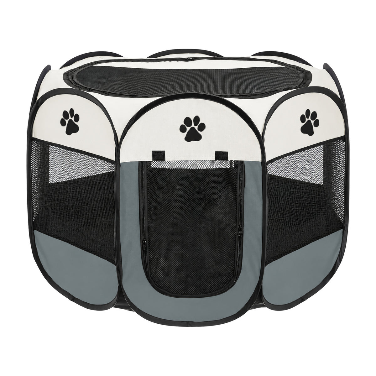 Foldable Pet Playpen, 6 Colors, 3 Sizes & 2 Packages, By GAVPEPY image 11 - DPtravelcrate4-Gray-73X73X43CM-V22.jpg