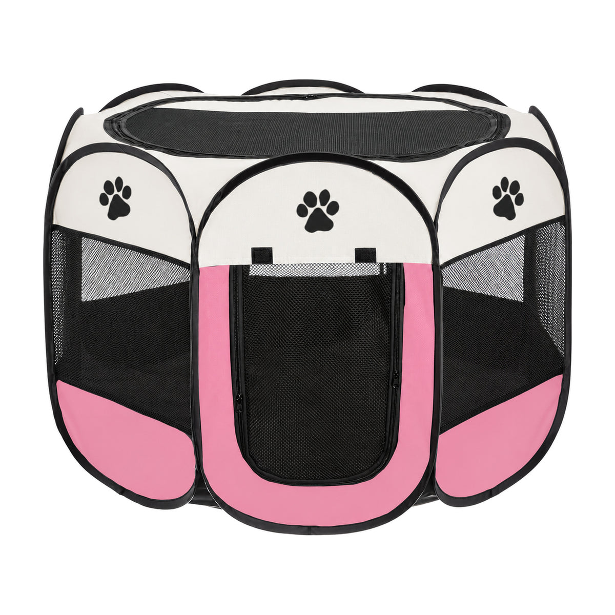 Foldable Pet Playpen, 6 Colors, 3 Sizes & 2 Packages, By GAVPEPY image 13 - DPtravelcrate4-Pink-73X73X43CM-V16.jpg