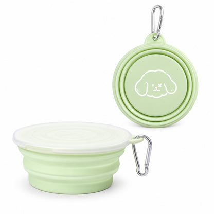 Collapsible Silicone Pet Travel Bowls, 33 Styles, By GAVPEPY image 1 - DPtravelfeeder14-Green-LARGE-V22.jpg