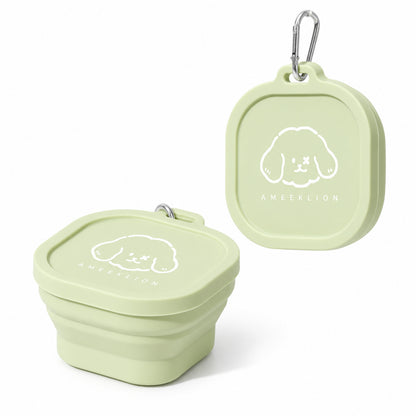 Collapsible Silicone Pet Travel Bowls, 33 Styles, By GAVPEPY image 6 - DPtravelfeeder14-Green-V32.jpg