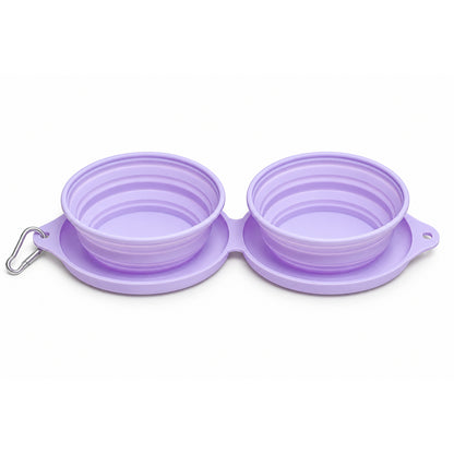 Collapsible Silicone Pet Travel Bowls, 33 Styles, By GAVPEPY image 21 - DPtravelfeeder14-Purple.jpg