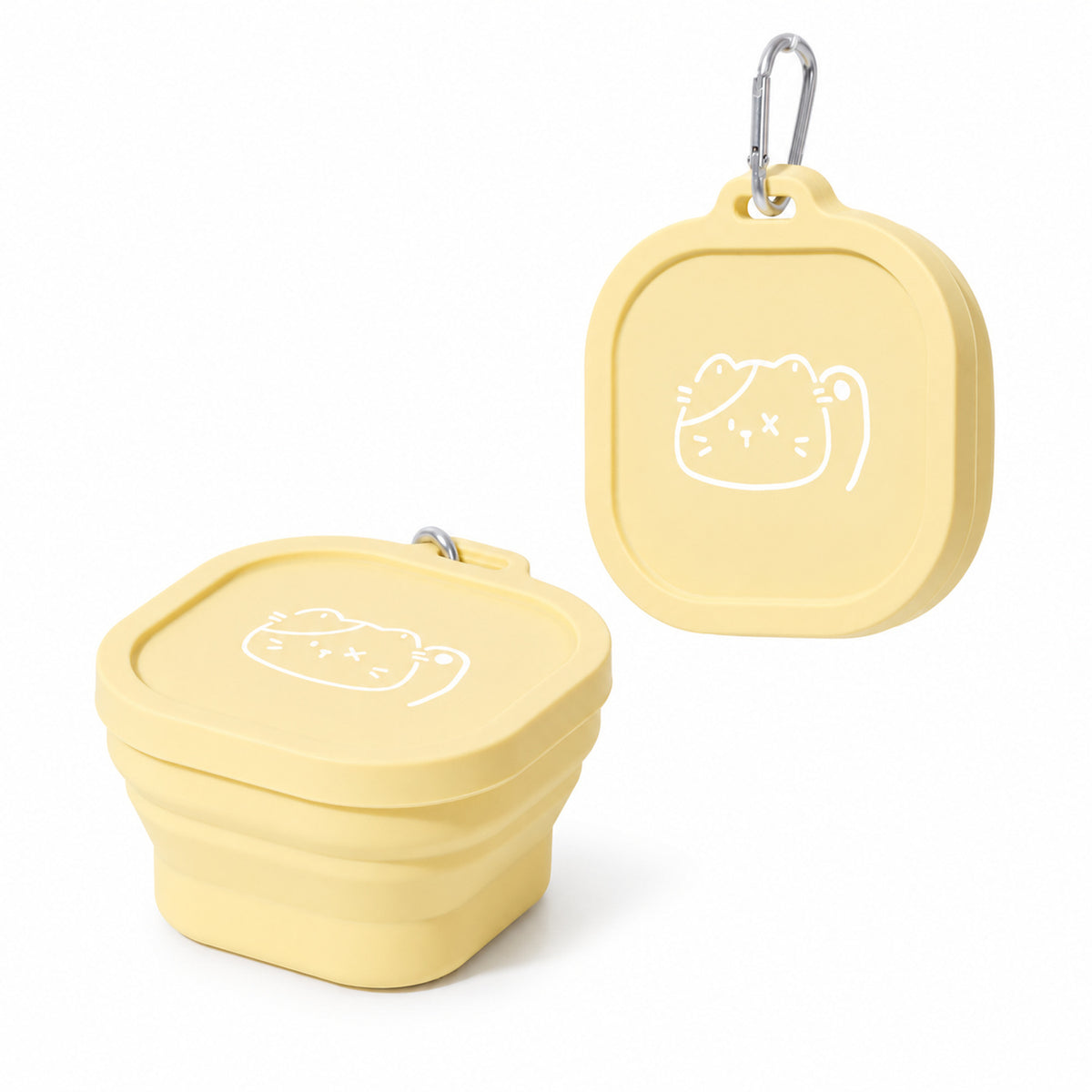 Collapsible Silicone Pet Travel Bowls, 33 Styles, By GAVPEPY image 30 - DPtravelfeeder14-Yellow-V27.jpg