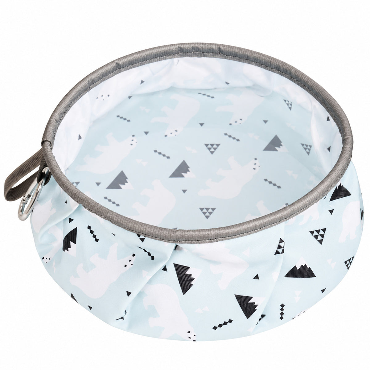 Portable Collapsible Silicone Pet Bowl, 2 Colors, By GAVPEPY image 2 - DPtravelfeeder15-White-17-53X19-05X10-67CM.jpg