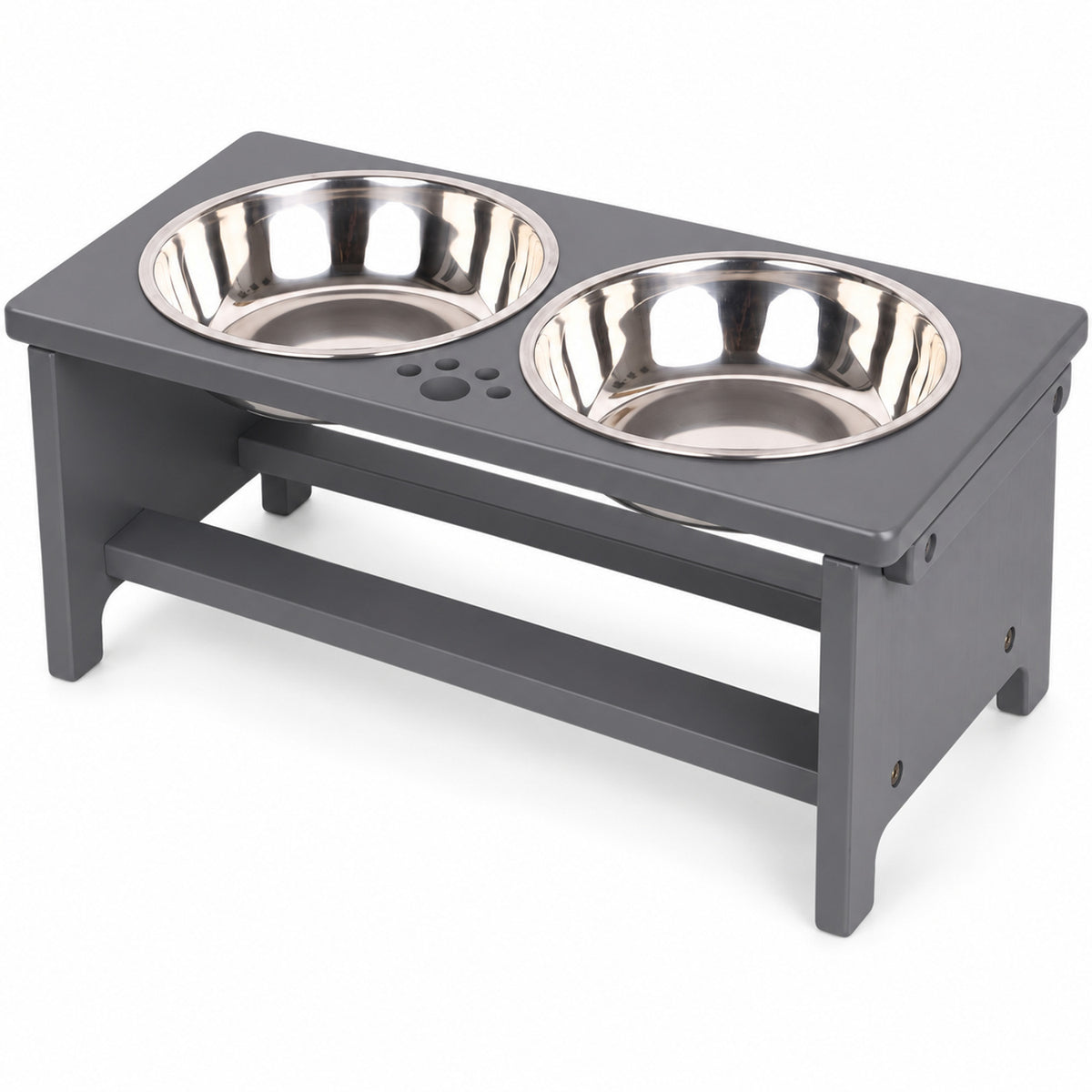 Adjustable Foldable Double Pet Bowl Stand, By GAVPEPY image 1 - DPtravelfeeder16-Main.jpg